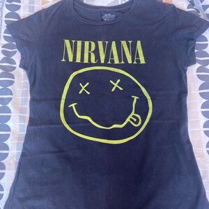 NIRVANA Black and Yellow Tee
